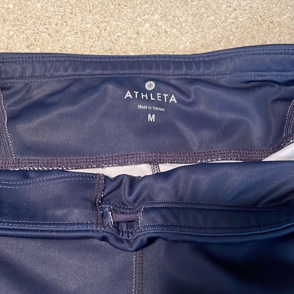 Athleta Run Leggings Navy Multi - Picture 4 of 5